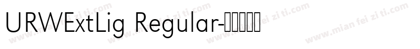 URWExtLig Regular字体转换